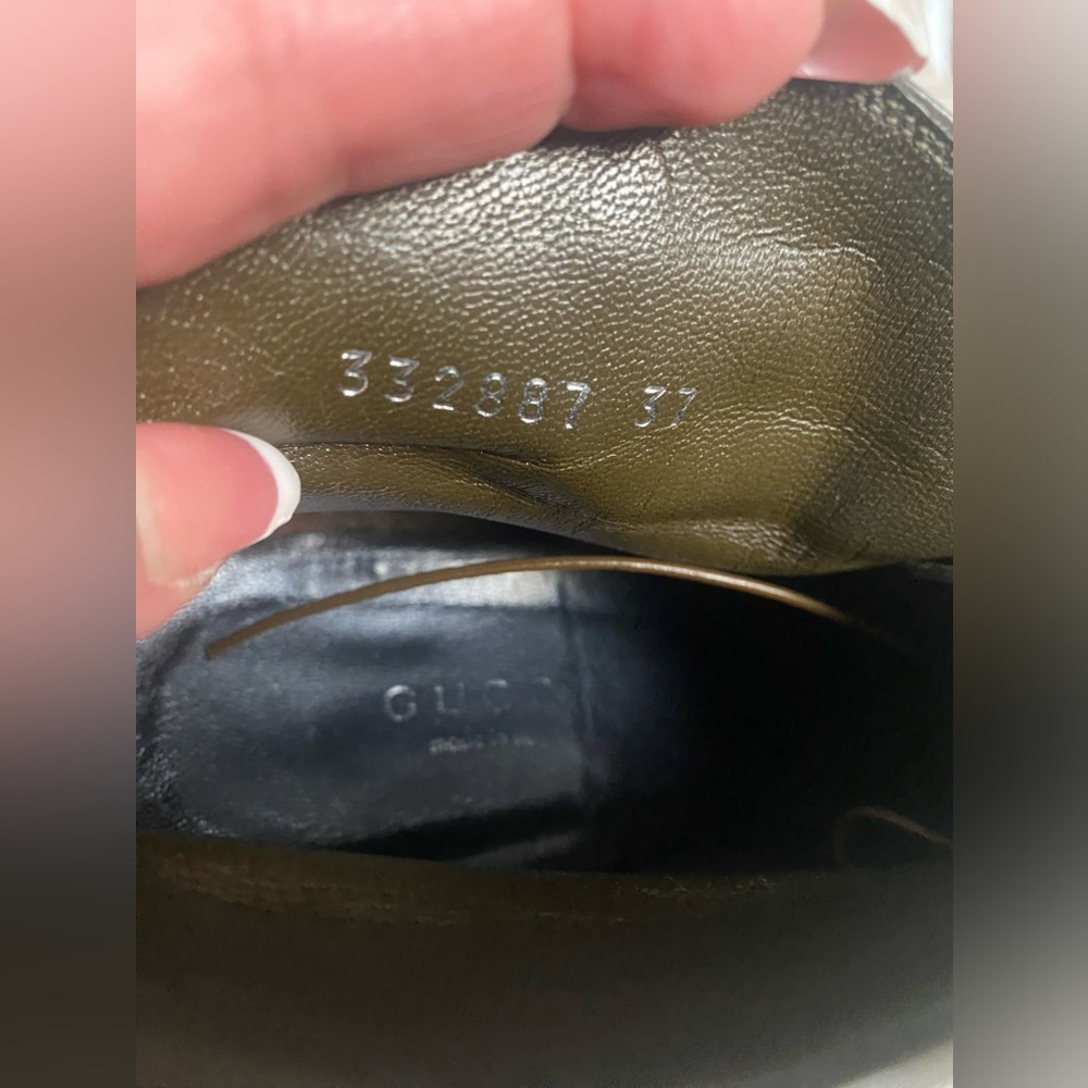Gucci Kim Moss python leather ankle booties Sz. 37 - Picture 14 of 15